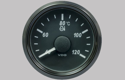 SingleViu Coolant Temperature 120°C Gauge